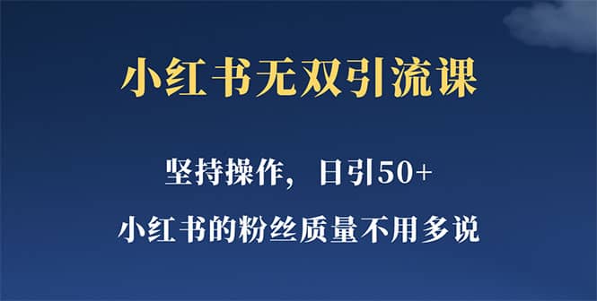 小红书无双课一天引50+女粉，不用做视频发视频，小白也很容易上手拿到结果 - 趣酷猫