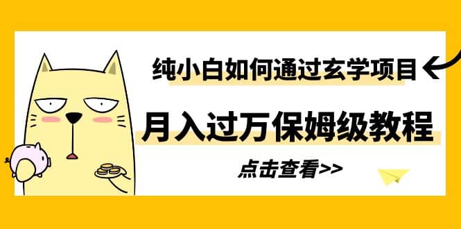 纯小白如何通过玄学项目月入过万保姆级教程 - 趣酷猫