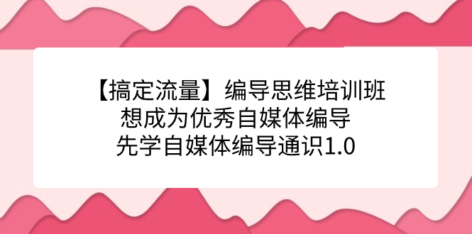 【搞定流量】编导思维培训班，想成为优秀自媒体编导先学自媒体编导通识1.0 - 趣酷猫