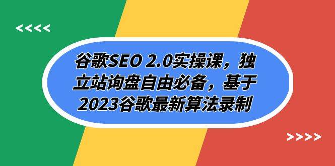 谷歌SEO 2.0实操课，独立站询盘自由必备，基于2023谷歌最新算法录制（94节 - 趣酷猫