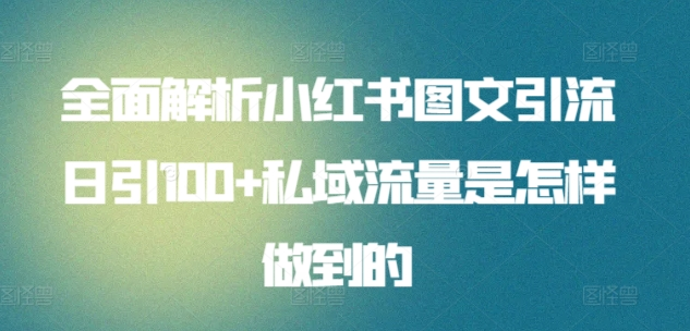 暴力引流 小红书图文引流日引100私域全面拆解【打粉人必看】 - 趣酷猫