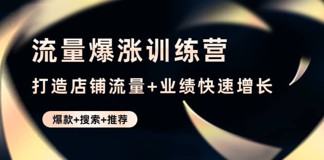 流量爆涨训练营：打造店铺流量+业绩快速增长 (爆款+搜索+推荐) - 趣酷猫