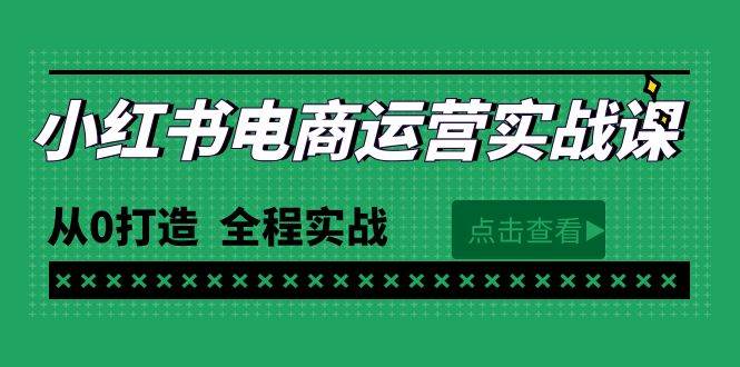 最新小红书·电商运营实战课，从0打造  全程实战（65节视频课） - 趣酷猫