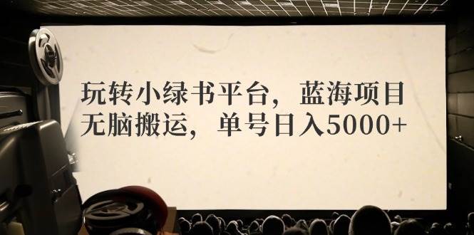 玩转小绿书平台，蓝海项目，无脑搬运，单号日入5000+ - 趣酷猫