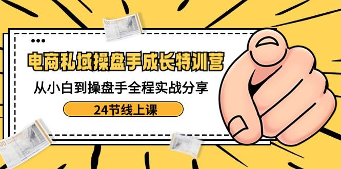 电商私域-操盘手成长特训营：从小白到操盘手全程实战分享-24节线上课 - 趣酷猫