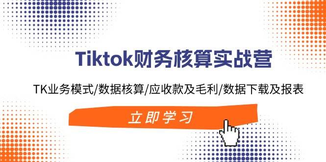 Tiktok财务核算实战营：TK业务模式/数据核算/应收款及毛利/数据下载及报表 - 趣酷猫