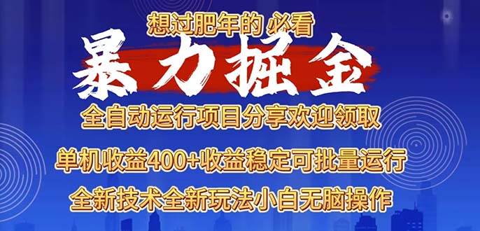 2025暴力掘金项目，想过肥年必看！-百盟网