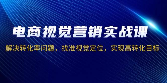 电商视觉营销实战课，解决转化率问题，找准视觉定位，实现高转化目标-百盟网